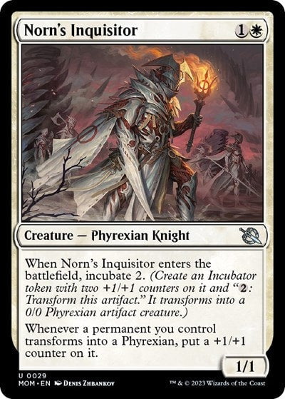 Norns Inquisitor (MOM) #29 Uncommon (Lightly Played) March of the Machine Magic: The Gathering: 2023