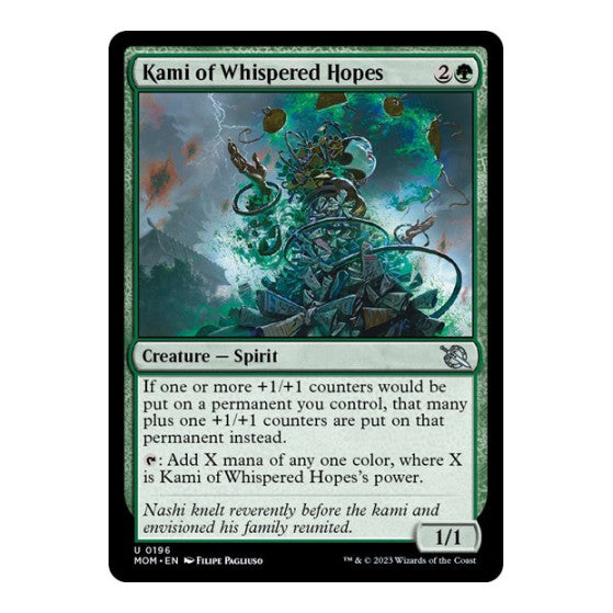 Kami of Whispered Hopes (MOM) #196 Uncommon (Lightly Played) March of the Machine Magic: The Gathering: 2023