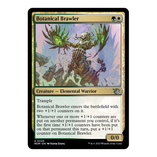 Botanical Brawler (MOM) #220 Uncommon (Lightly Played) March of the Machine Magic: The Gathering: 2023