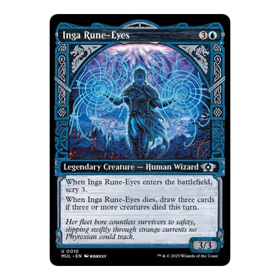 Inga Rune Eyes (MUL) #10 Uncommon (Lightly Played) March of the Machine: Multiverse Legends Magic: The Gathering: 2023