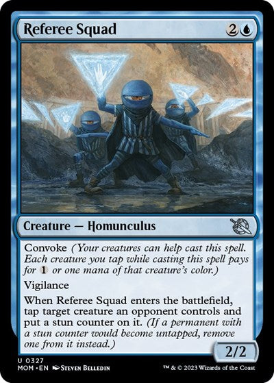 Referee Squad (MOM) #327 Uncommon (Lightly Played) March of the Machine Magic: The Gathering: 2023