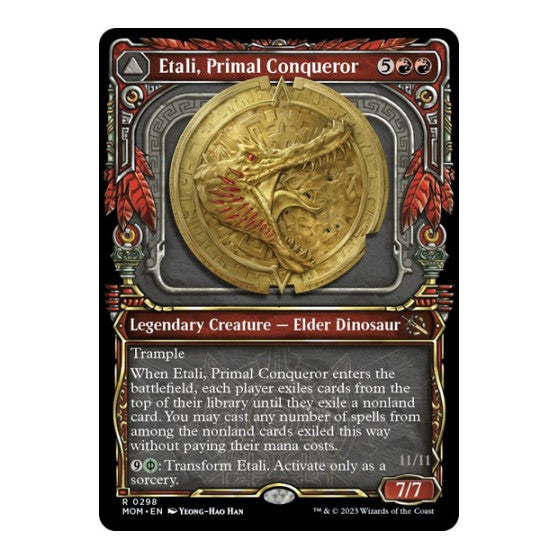 Etali, Primal Conqueror (Showcase) (MOM) #298 Rare (Foil Near Mint) March of the Machine Magic: The Gathering: 2023