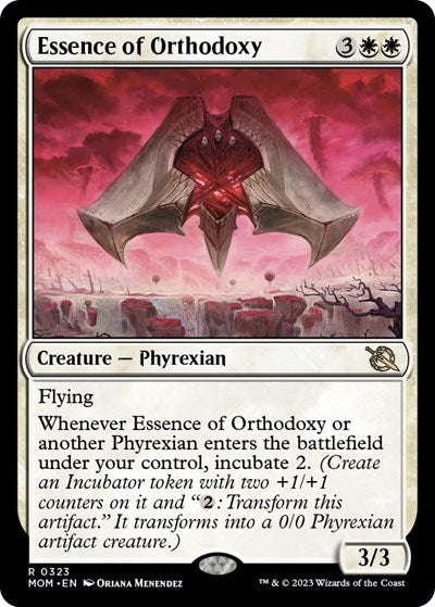 Essence of Orthodoxy (MOM) #323 Rare (Lightly Played) March of the Machine Magic: The Gathering: 2023