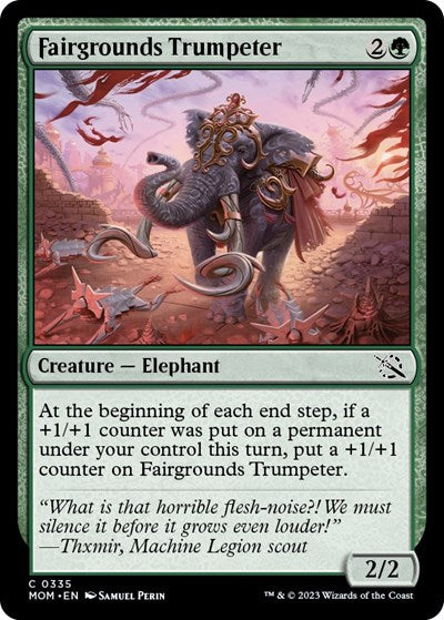 Fairgrounds Trumpeter (MOM) #335 Common (Lightly Played) March of the Machine Magic: The Gathering: 2023