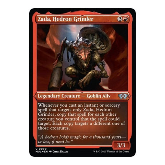 Zada, Hedron Grinder (Foil Etched) (MUL) #90 Uncommon (Foil Lightly Played) March of the Machine: Multiverse Legends Magic: The Gathering: 2023