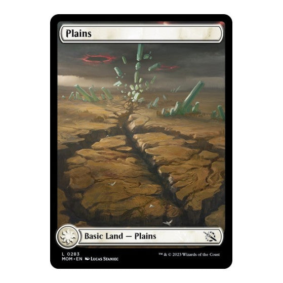 Plains 0283 (MOM) #283 Land (Foil Lightly Played) March of the Machine Magic: The Gathering: 2023