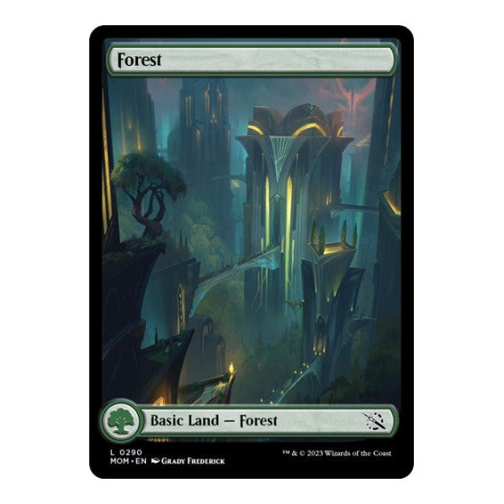 Forest (0290) (MOM) #290 Land (Lightly Played) March of the Machine Magic: The Gathering: 2023