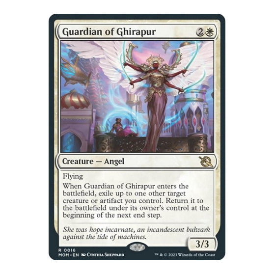 Guardian of Ghirapur (MOM) #16 Rare (Foil Lightly Played) March of the Machine Magic: The Gathering: 2023
