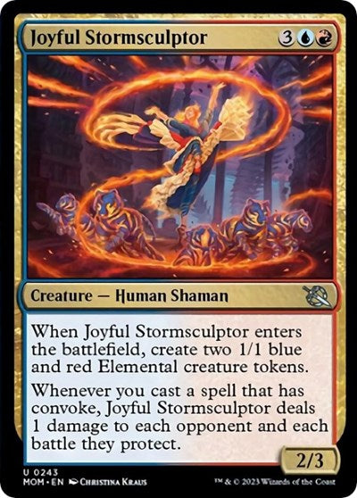 Joyful Stormsculptor (MOM) #243 Uncommon (Lightly Played) March of the Machine Magic: The Gathering: 2023
