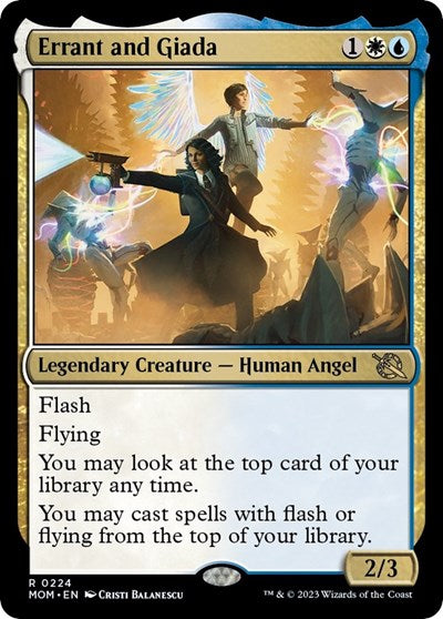 Errant and Giada (MOM) #224 Rare (Lightly Played) March of the Machine Magic: The Gathering: 2023