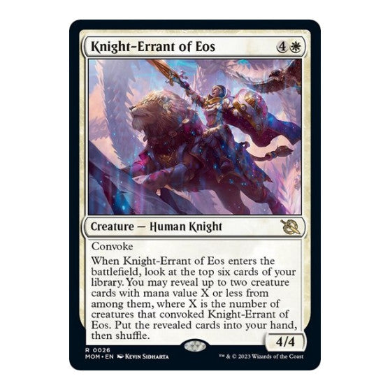Knight Errant of Eos (MOM) #26 Rare March of the Machine Magic: The Gathering: 2023