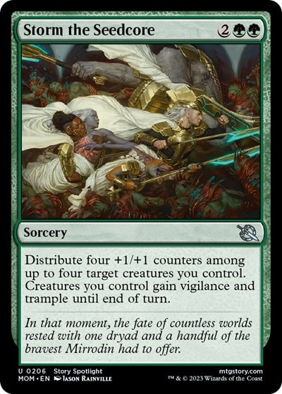 Storm the Seedcore (MOM) #206 Uncommon (Lightly Played) March of the Machine Magic: The Gathering: 2023