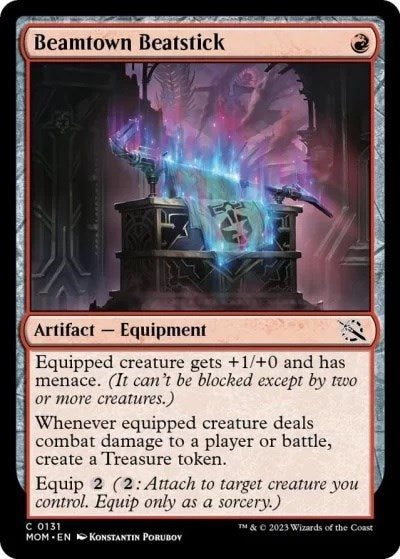 Beamtown Beatstick (MOM) #131 Common (Foil Lightly Played) March of the Machine Magic: The Gathering: 2023