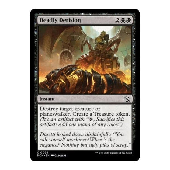 Deadly Derision (MOM) #99 Common March of the Machine Magic: The Gathering: 2023