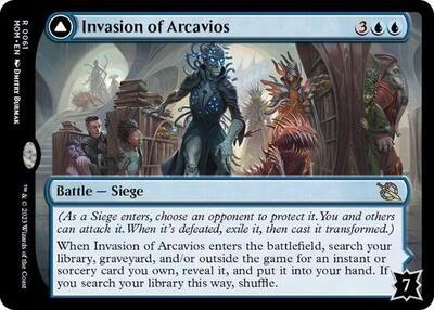 Invasion of Arcavios (MOM) #61 Rare (Lightly Played) March of the Machine Magic: The Gathering: 2023