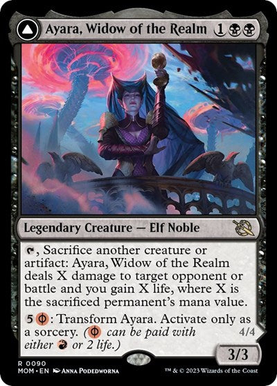Ayara Widow of the Realm (MOM) #90 Rare (Lightly Played) March of the Machine Magic: The Gathering: 2023