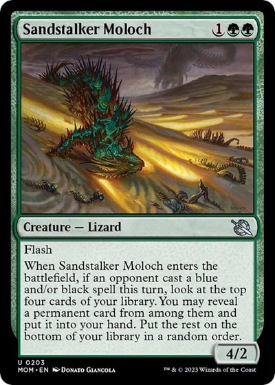 Sandstalker Moloch (MOM) #203 Uncommon (Lightly Played) March of the Machine Magic: The Gathering: 2023