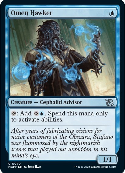 Omen Hawker (MOM) #70 Uncommon (Lightly Played) March of the Machine Magic: The Gathering: 2023