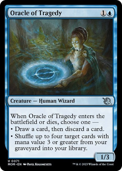 Oracle of Tragedy (MOM) #71 Uncommon (Lightly Played) March of the Machine Magic: The Gathering: 2023