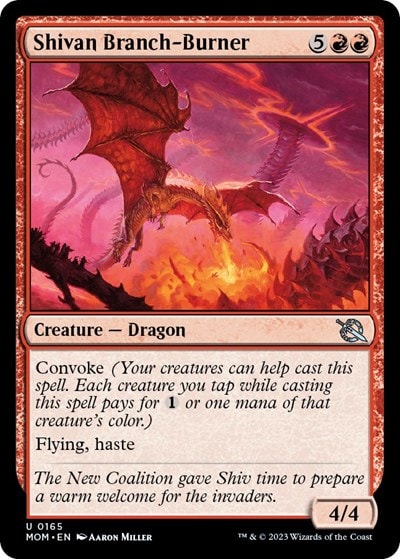 Shivan Branch Burner (MOM) #165 Uncommon (Lightly Played) March of the Machine Magic: The Gathering: 2023