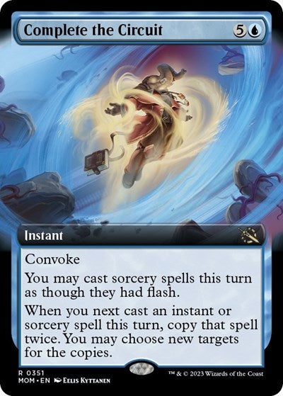 Complete the Circuit Extended Art (MOM) #351 Rare (Lightly Played) March of the Machine Magic: The Gathering: 2023