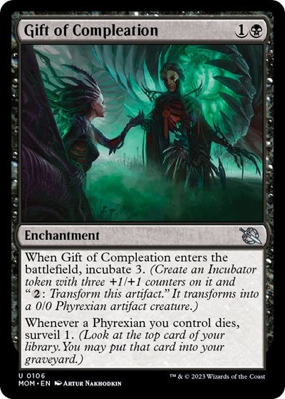 Gift of Compleation (MOM) #106 Uncommon (Lightly Played) March of the Machine Magic: The Gathering: 2023
