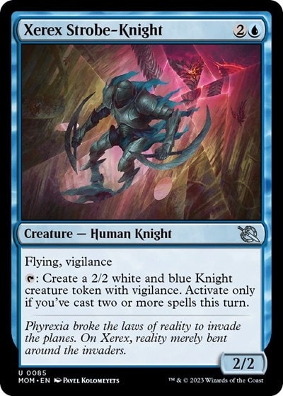 Xerex Strobe Knight (MOM) #85 Uncommon (Lightly Played) March of the Machine Magic: The Gathering: 2023