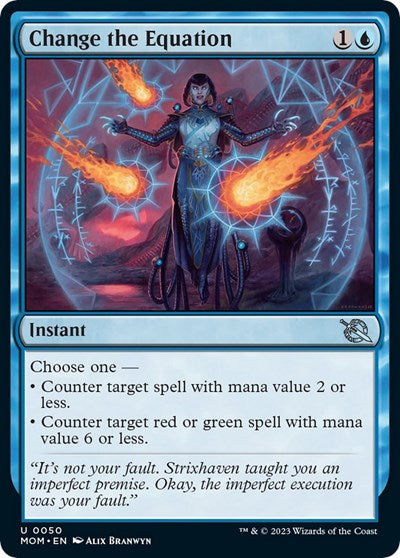 Change the Equation (MOM) #50 Uncommon (Lightly Played) March of the Machine Magic: The Gathering: 2023