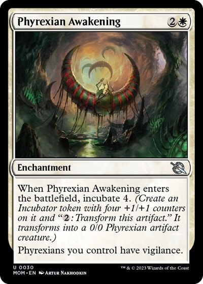 Phyrexian Awakening (MOM) #30 Uncommon (Lightly Played) March of the Machine Magic: The Gathering: 2023