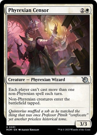 Phyrexian Censor (MOM) #31 Uncommon (Lightly Played) March of the Machine Magic: The Gathering: 2023