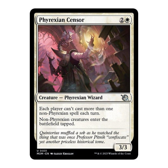 Phyrexian Censor (MOM) #31 Uncommon (Lightly Played) March of the Machine Magic: The Gathering: 2023