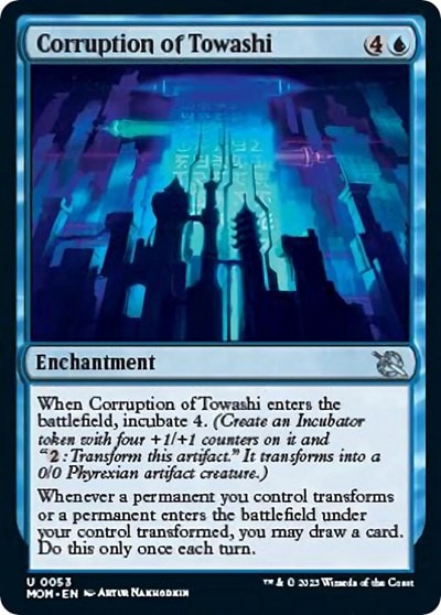 Corruption of Towashi (MOM) #53 Uncommon (Lightly Played) March of the Machine Magic: The Gathering: 2023