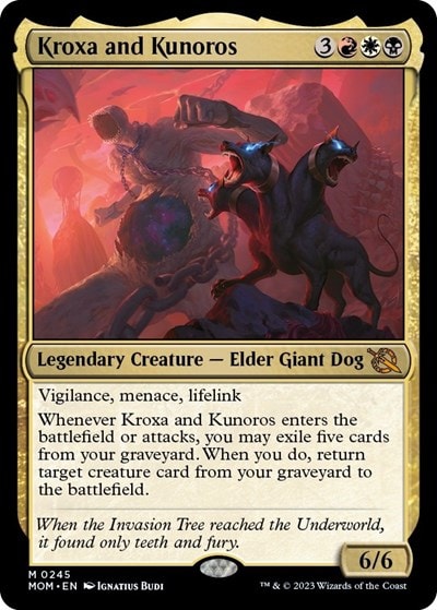 Kroxa and Kunoros (MOM) #245 Mythic Rare (Lightly Played) March of the Machine Magic: The Gathering: 2023