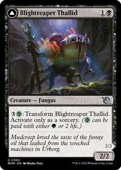 Blightreaper Thallid (MOM) #92 Uncommon (Lightly Played) March of the Machine Magic: The Gathering: 2023