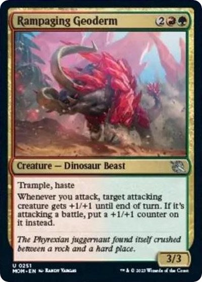 Rampaging Geoderm (MOM) #251 Uncommon (Lightly Played) March of the Machine Magic: The Gathering: 2023
