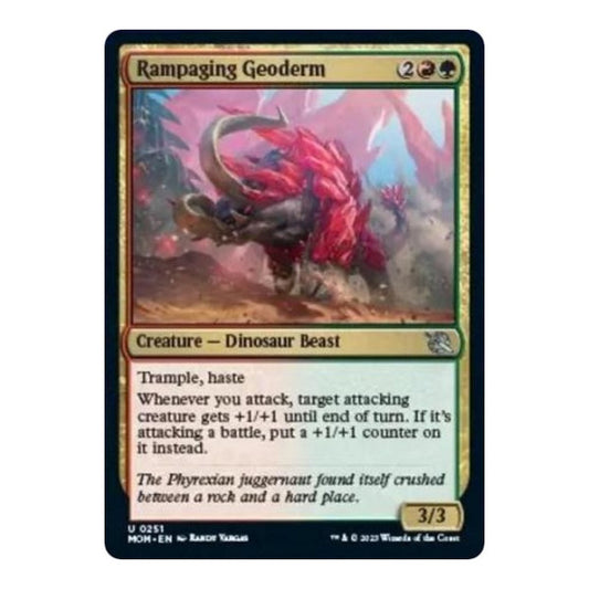 Rampaging Geoderm (MOM) #251 Uncommon (Lightly Played) March of the Machine Magic: The Gathering: 2023