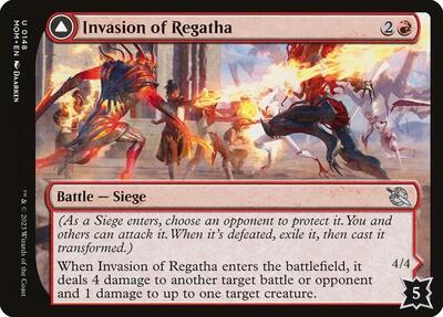 Invasion of Regatha (MOM) #148 Uncommon (Lightly Played) March of the Machine Magic: The Gathering: 2023