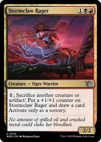 Stormclaw Rager (MOM) #254 Uncommon (Lightly Played) March of the Machine Magic: The Gathering: 2023