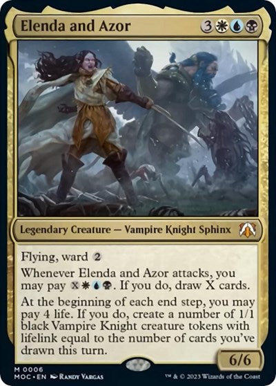 Elenda and Azor (MOC) #6 Mythic Rare (Lightly Played) Commander: March of the Machine Magic: The Gathering: 2023