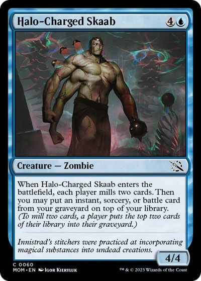 Halo Charged Skaab (MOM) #60 Common (Lightly Played) March of the Machine Magic: The Gathering: 2023