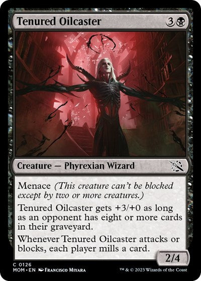 Tenured Oilcaster (MOM) #126 Common (Lightly Played) March of the Machine Magic: The Gathering: 2023