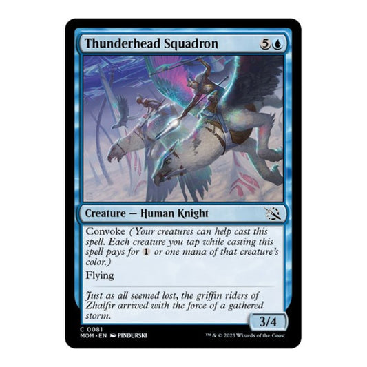 Thunderhead Squadron (MOM) #81 Common (Lightly Played) March of the Machine Magic: The Gathering: 2023