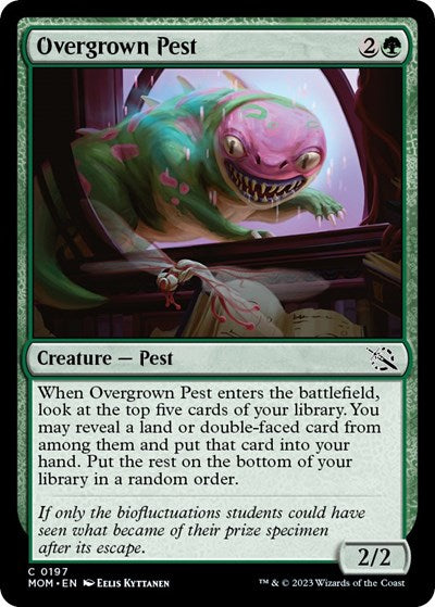 Overgrown Pest (MOM) #197 Common (Lightly Played) March of the Machine Magic: The Gathering: 2023
