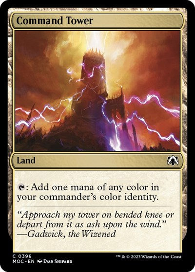 Command Tower (MOC) #396 Common (Lightly Played) Commander: March of the Machine Magic: The Gathering: 2023