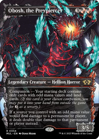 Obosh the Preypiercer (MUL) #54 Rare (Lightly Played) March of the Machine: Multiverse Legends Magic: 2023