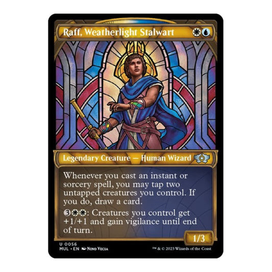 Raff, Weatherlight Stalwart (MUL) #56 Uncommon (Lightly Played) March of the Machine: Multiverse Legends Magic: The Gathering: 2023