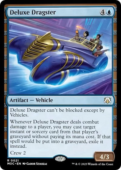 Deluxe Dragster (MOC) #21 Rare (Lightly Played) Commander: March of the Machine Magic: The Gathering: 2023