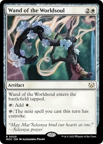 Wand of the Worldsoul (MOC) #20 Rare (Lightly Played) Commander: March of the Machine Magic: The Gathering: 2023