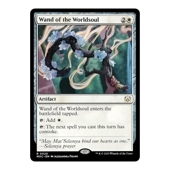 Wand of the Worldsoul (MOC) #20 Rare (Lightly Played) Commander: March of the Machine Magic: The Gathering: 2023