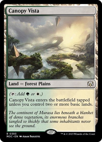 Canopy Vista (MOC) #393 Rare (Lightly Played) Commander: March of the Machine Magic: The Gathering: 2023